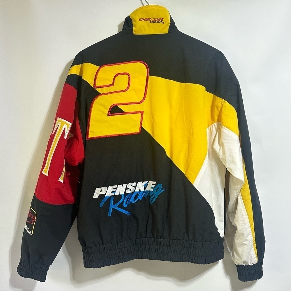 Speedzone Miller Lite Rusty Wallace vintage NASCAR racing windbreaker Jacket - Picture 2 of 7